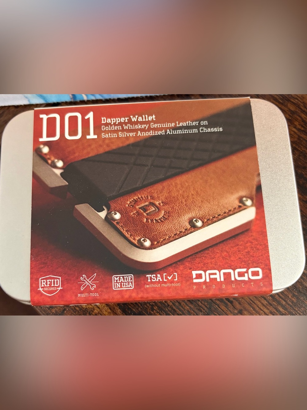 Dango D01 Golden Whiskey Leather Wallet